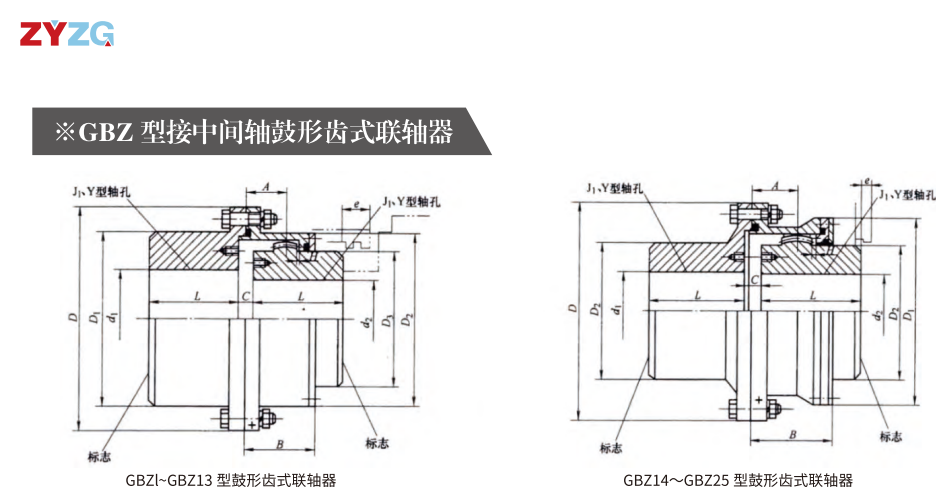 GBZ  型接中間軸鼓形齒式久久久久香蕉网