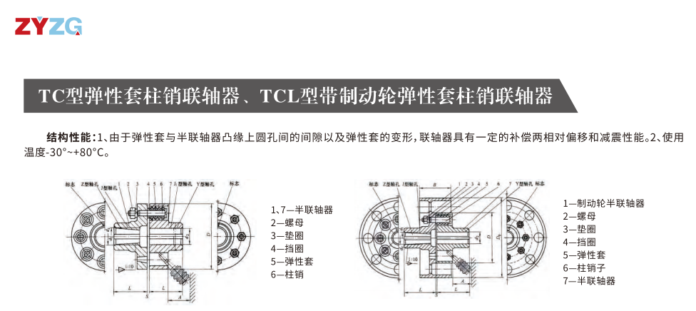 TCL型帶製動輪彈性套柱銷久久久久香蕉网